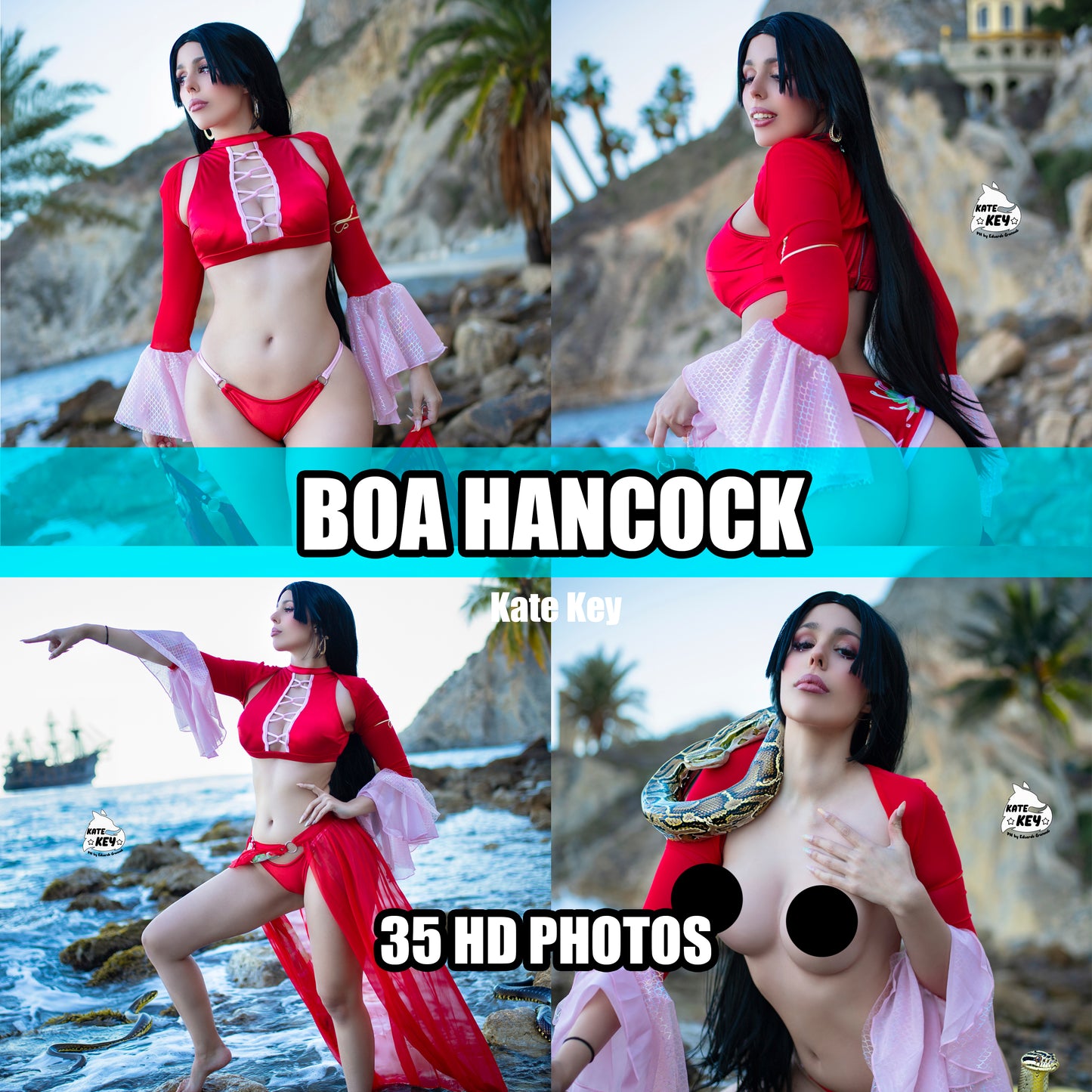 Boa Hancock HD Photoset - Digital Download - KatekeyCosplayShop